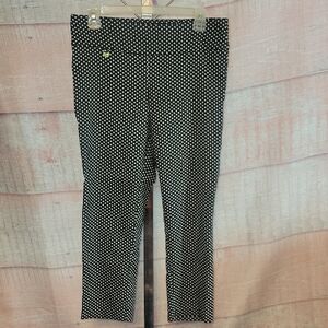 LC By Laura Cruz Polka Dot Cropped Pants